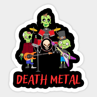 Death Metal Zombies Sticker